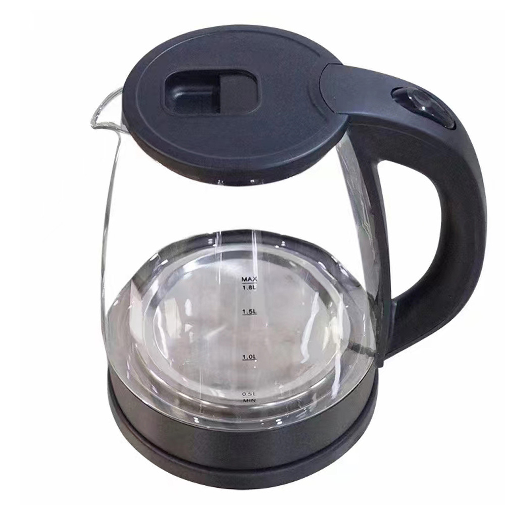 Manufacture New Blue Light 110V 1.8L Big Smart Electronic Glass Stainless Steel Tea Water Electric Kettle