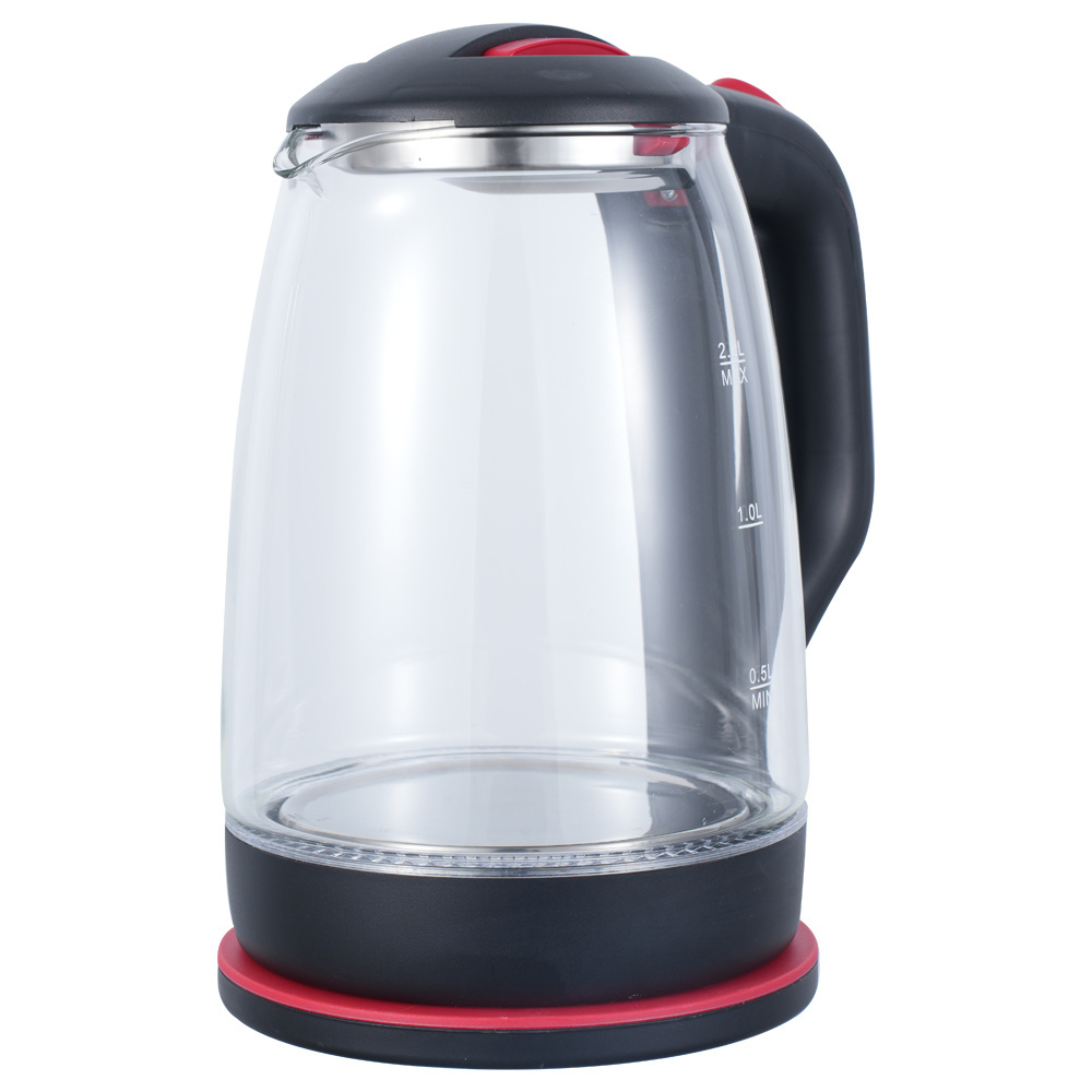 Cordless Portable Glass Tea Kettle Water Heater for Tea Coffee Hot Cocoa Electric Kettle