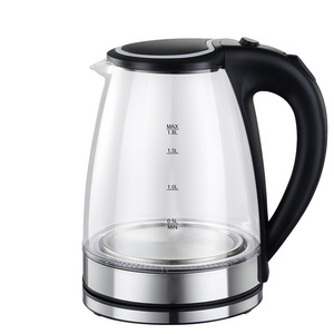 Factory Electric Tea Kettles Glass Pot Electric Hot Water Kettle Glass kettleHigh borosilicate glass kettle