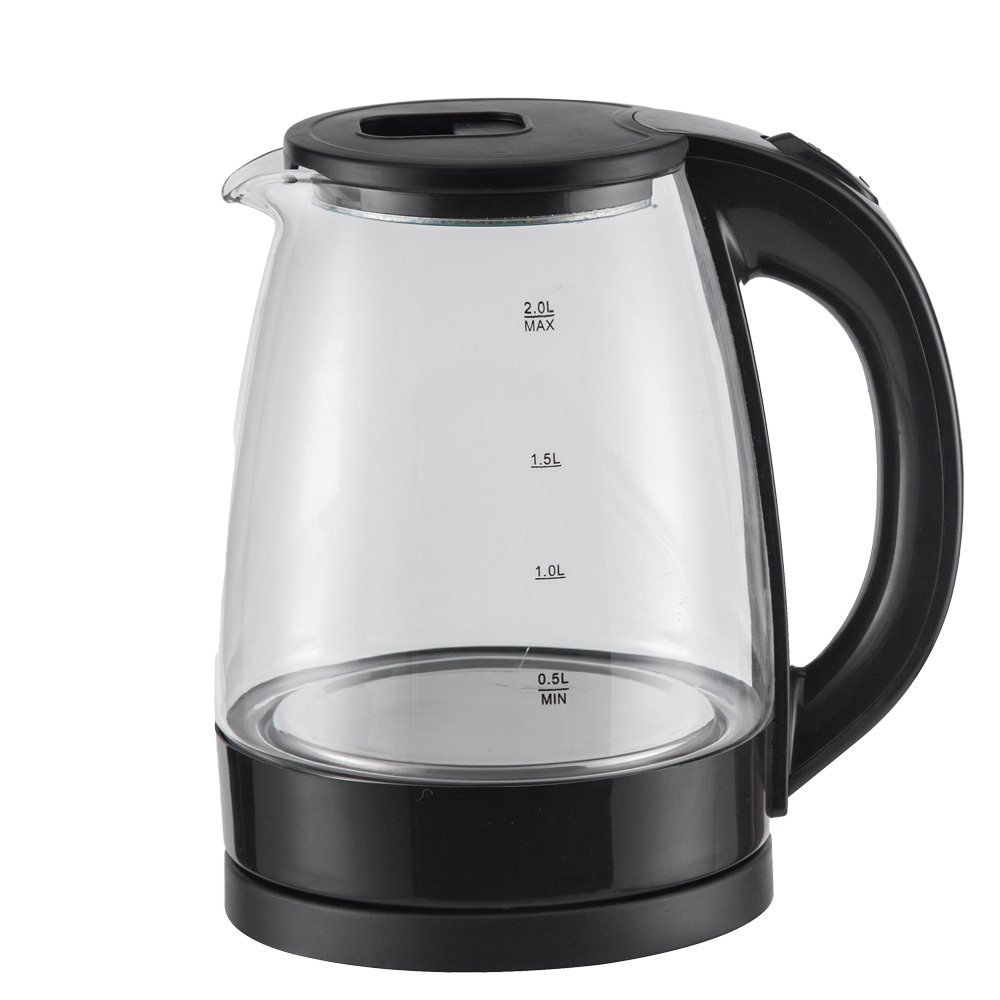 Manufacture New Blue Light 110V 1.8L Big Smart Electronic Glass Stainless Steel Tea Water Electric Kettle