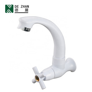 China Supplier Wall Mounted Modern Single Lever Chrome Sink Faucet Cold Water Kitchen Tap