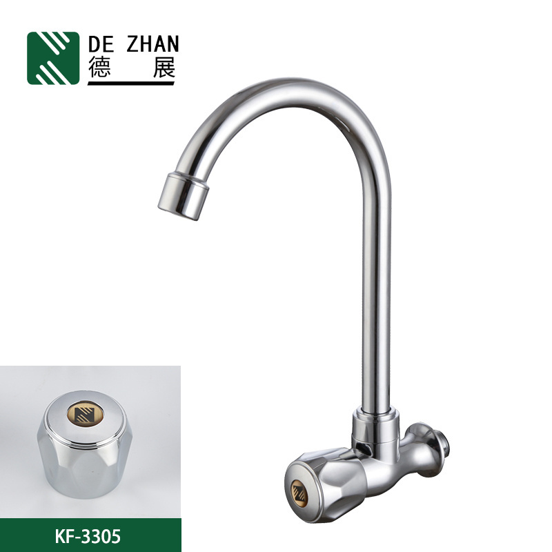 Popular white plate  kitchen single handle sink faucet