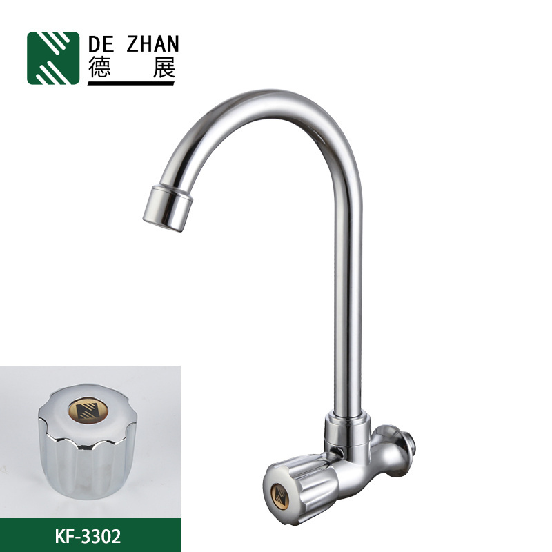 Popular white plate  kitchen single handle sink faucet