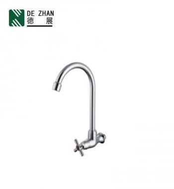 Popular white plate  kitchen single handle sink faucet