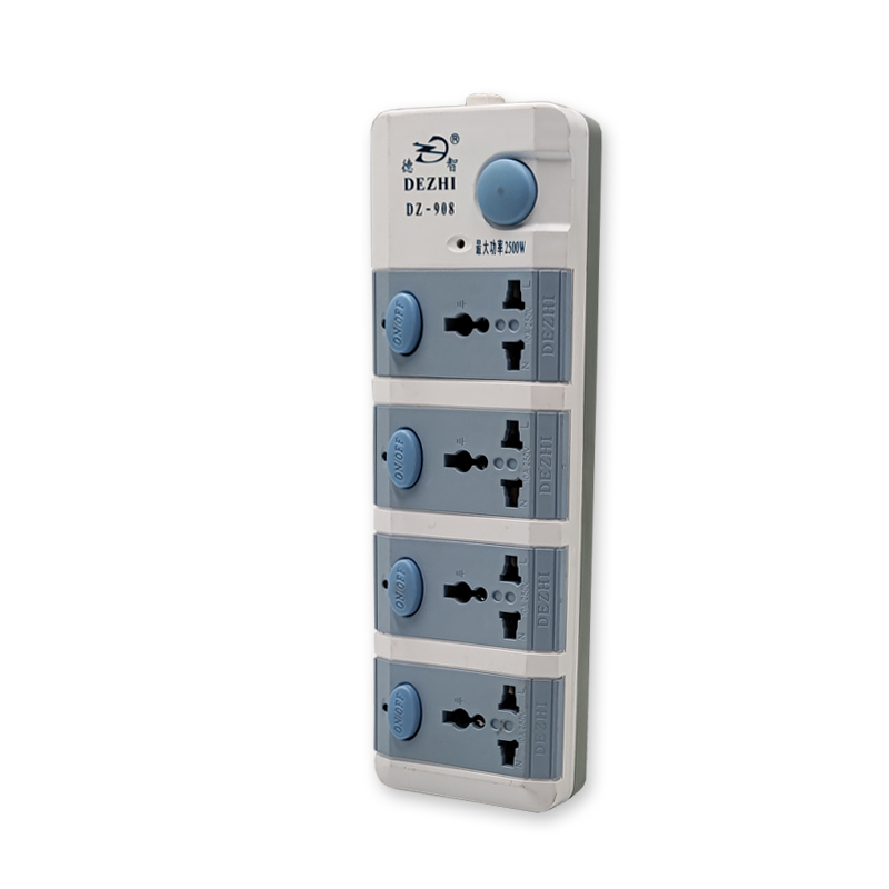 China general 3/4/5 ways electric multi socket goods power strip with individual switch Outlet extension socket