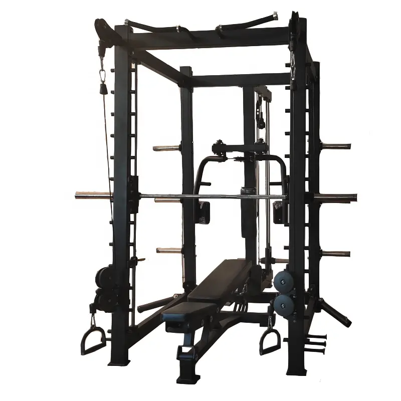 Hot selling smith machine/gym equipment multi functional adjustable pulley gym smith machine