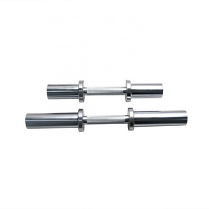 High Quality Gym Fitness Training  2 Inch Sleeve 25/28/30mm Handle Diameter Chrome Short Barbell Bar Dumbbell Handle