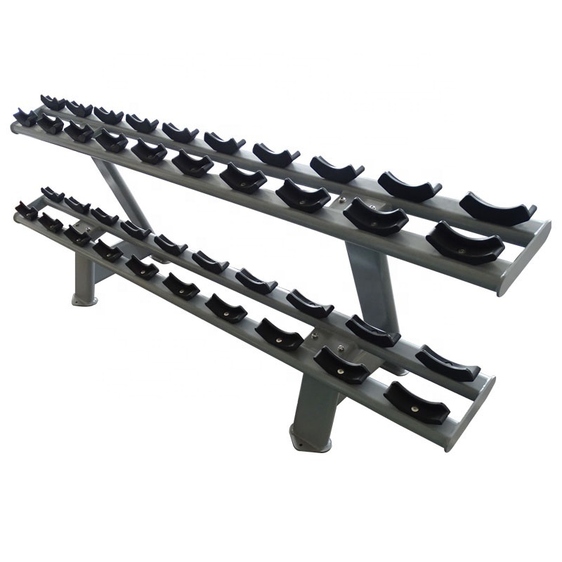 HengQing factory directly Commercial dumbbell set rack fitness machine gym equipment dumbbell rack