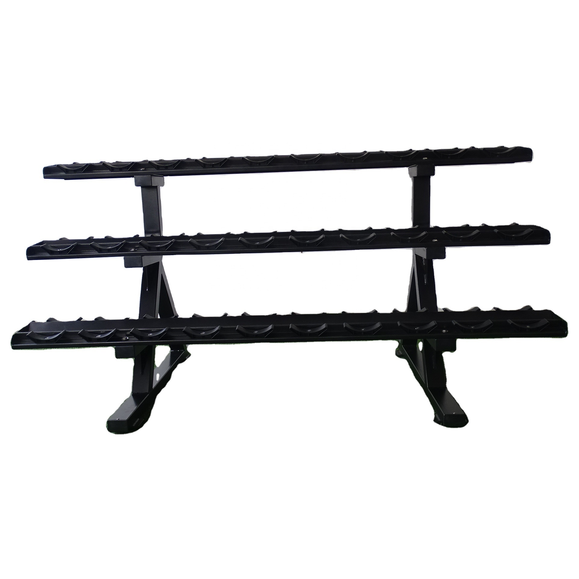 HengQing factory directly Commercial dumbbell set rack fitness machine gym equipment dumbbell rack