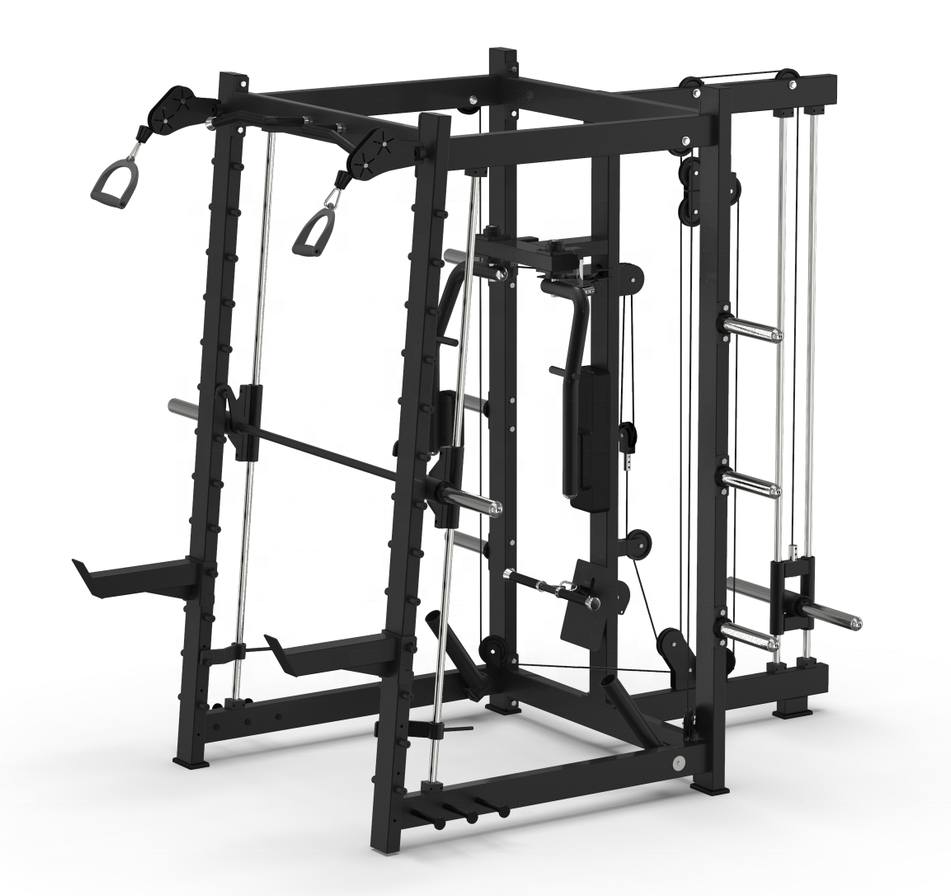 Hot selling smith machine/gym equipment multi functional adjustable pulley gym smith machine