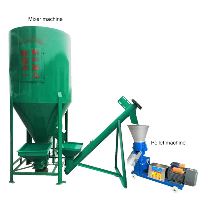 Commercial poultry feeds mixer grinder machine Chicken Fish feed pellet making machine