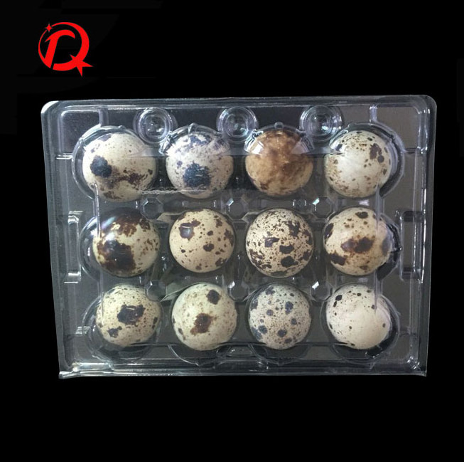 Factory wholesale supply farm use quail egg carton  plastic blister quail egg packing tray