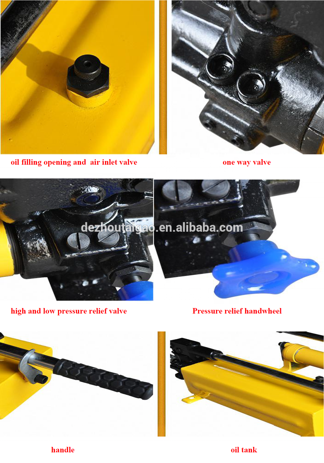 Double acting 700bar piston small 700 bar oil manual hydraulic hand pump