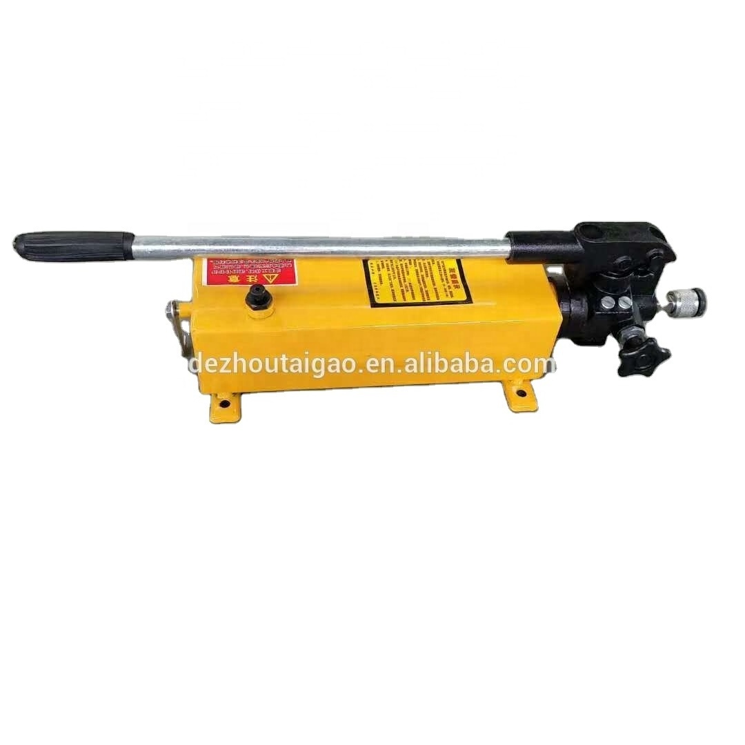 Manual hydraulic hand pump with double acting 70 Mpa high pressure pump