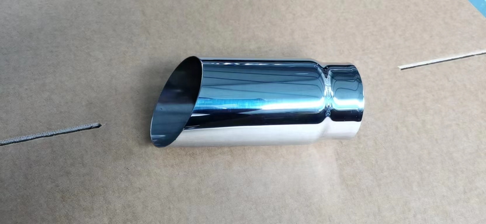 High quality stainless 3'  inlet steel muffler tips exhaust rear parts used for universal cars