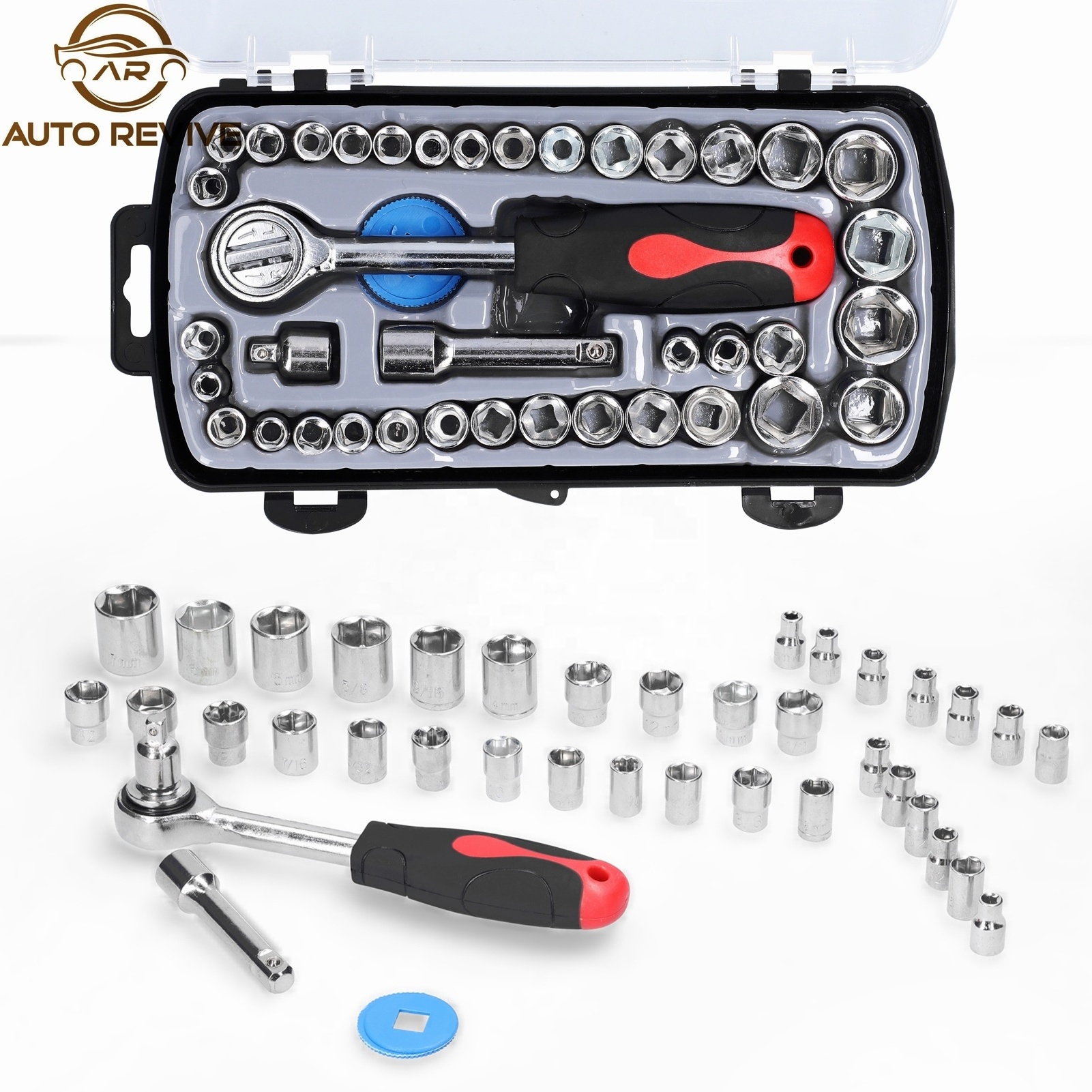 AutoRevive Repair Wrench 40 PCS Socket Set Practical Motorcycle Bicycle Auto Repairs Tool Set Household Hardware Tools