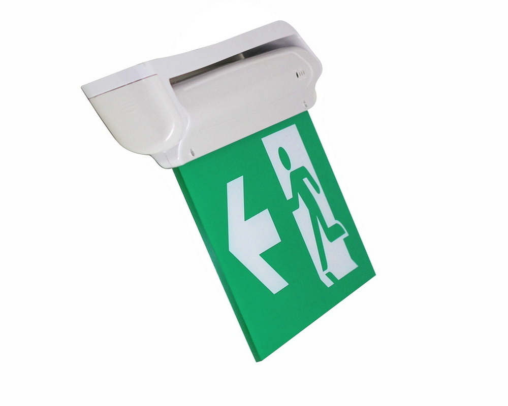 Lithium battery emergency led light 3 Hours hoisting CE Exit sign for hotel