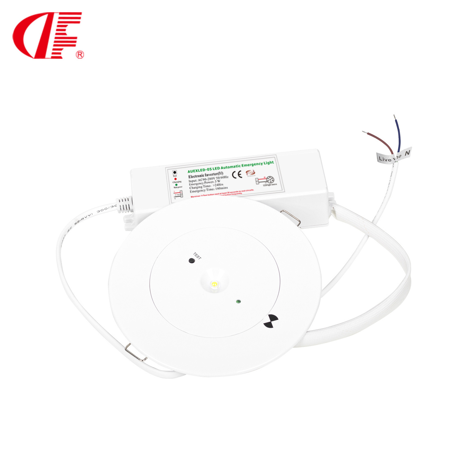 Non-maintainable CE CB Certified LED Emergency Downlight Ceiling Recessed Mount Small Spotlight With Built-in LiFePO4 Battery