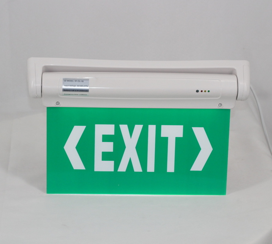 CE certificate  3-5W3hs easy to install 220V emergency fire safety exit evacuation sign light