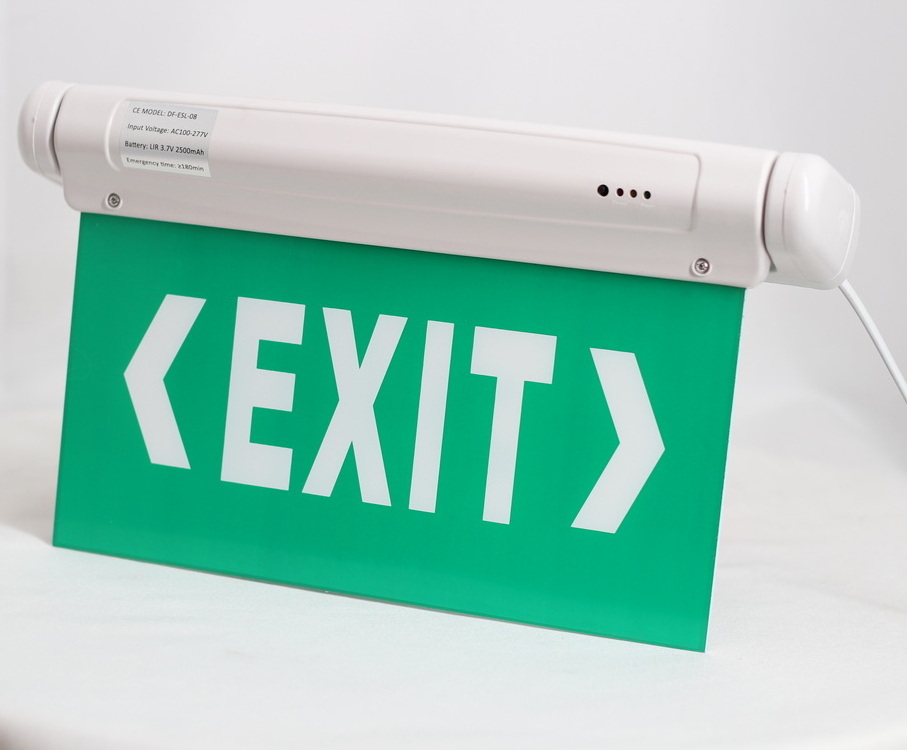 CE certificate  3-5W3hs easy to install 220V emergency fire safety exit evacuation sign light