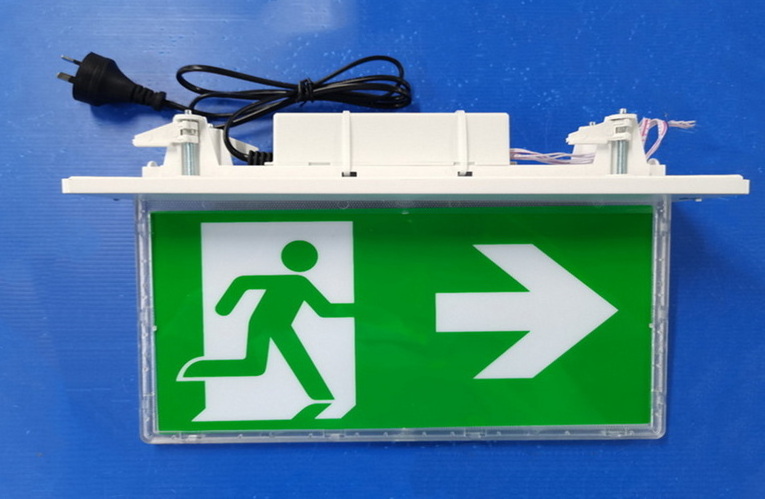 3W5W180mins Australian Emergency warning lights and exit sign with ce SAA Certification