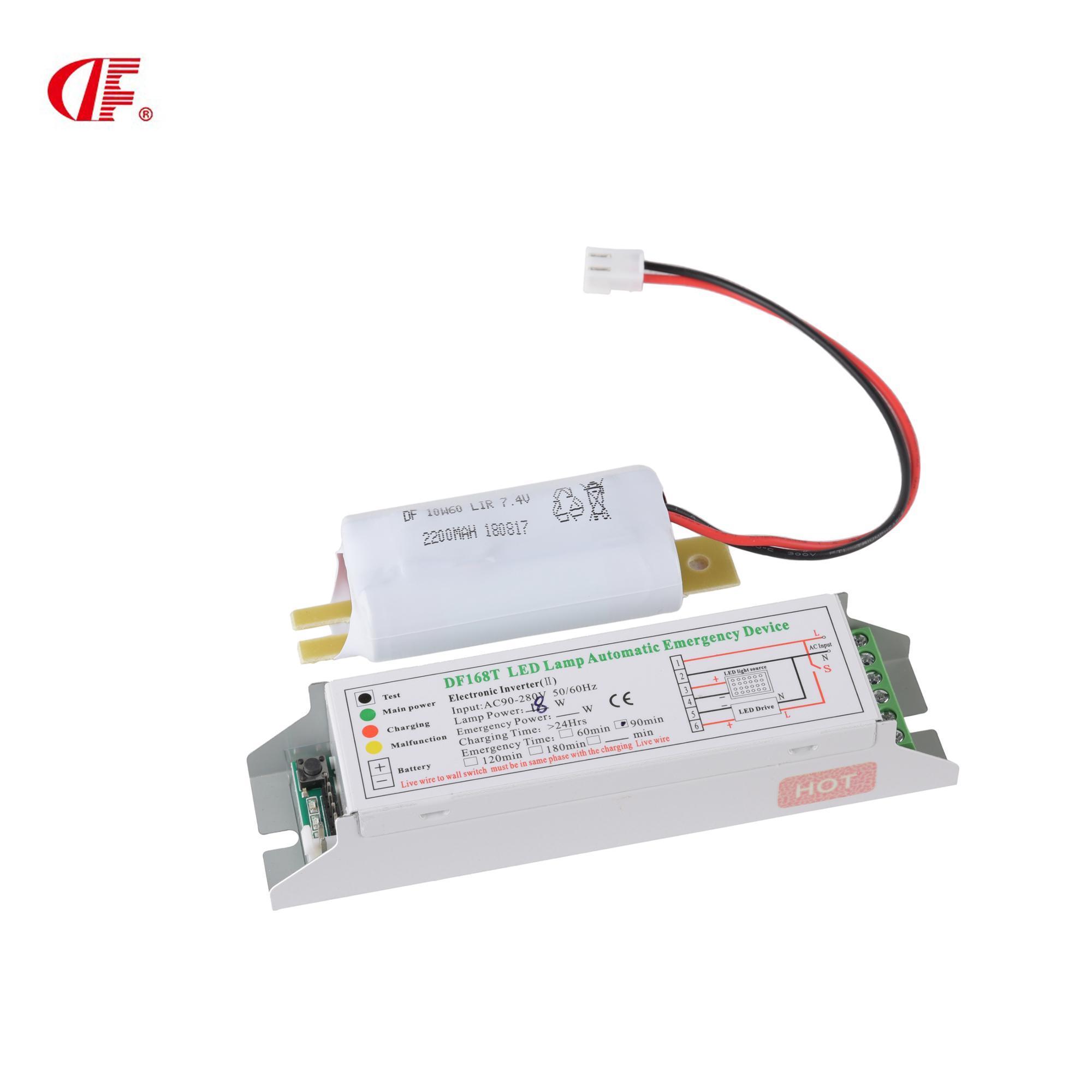 LED Emergency Power 168T  lithium battery CE certificate emergency battery pack for panel light from Dengfeng