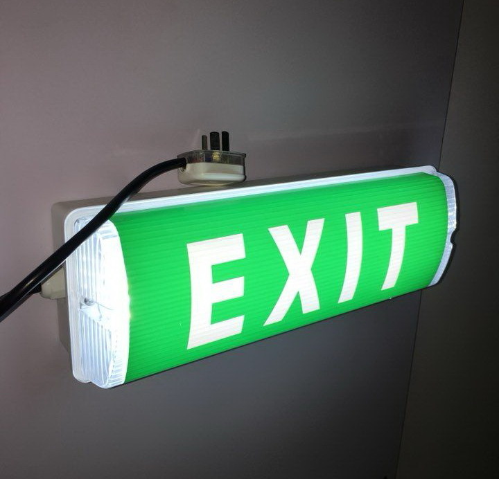 IP65 Emergency Exit sign Light Waterproof 3W LED Wall Mounted