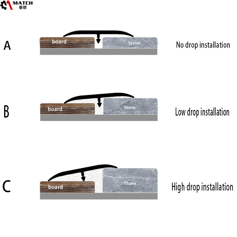 material house interior door threshold floor trim aluminium floor transition cover strip