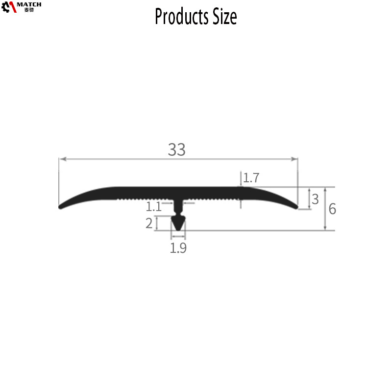 material house interior door threshold floor trim aluminium floor transition cover strip