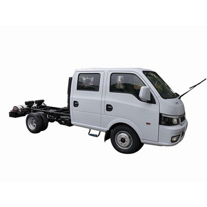 Low range natural gas cng fuel dongfeng mini 4x2 6 wheeler 3000mm wheelbase double cab 105hp engine LHD truck for sale