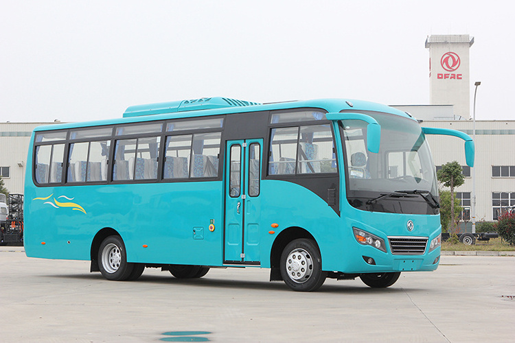 Factory supplier 7.5m 30 passenger seats diesel euro 4 or euro 5 ABS AC left hand drive medium coach bus