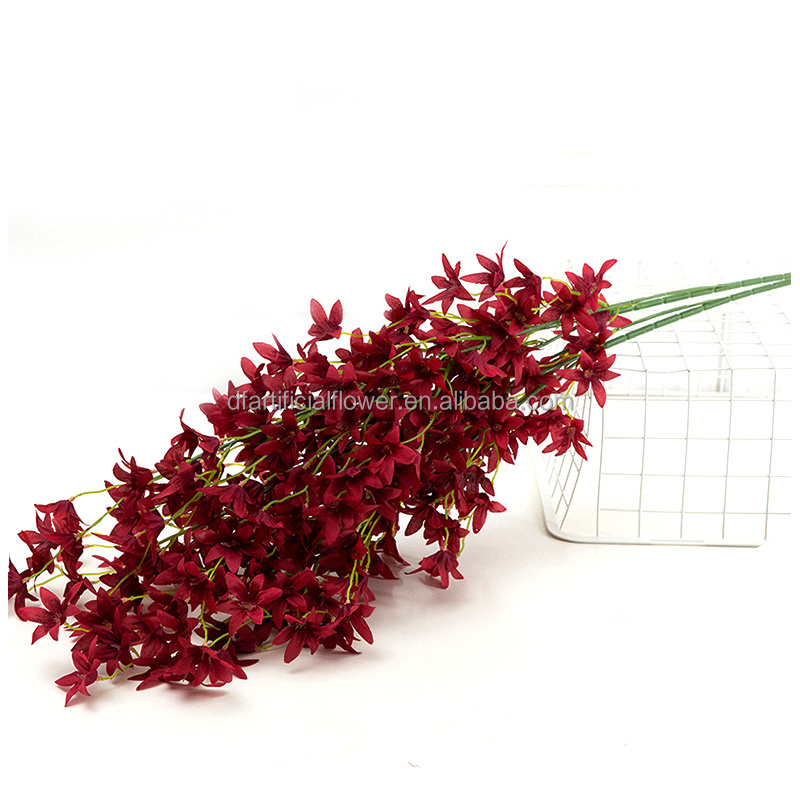 H111 Encrypted dancing orchid home decora wedding ceiling artificial flower Artificial Oncidium hybridum Colored Decorative