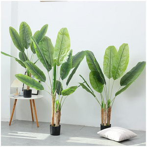 Artificial Plant arbol artificial cerezo Bamboo Leaves And Flowers Indoor Plastic Bonsai Tree Artificial Cactus Plants