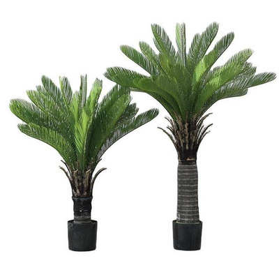 Artificial Plant Green Wall Cherry Blossom Palm Decor For Indoor Large Flowers Grass Bonsai Artificial Plants Raw Material