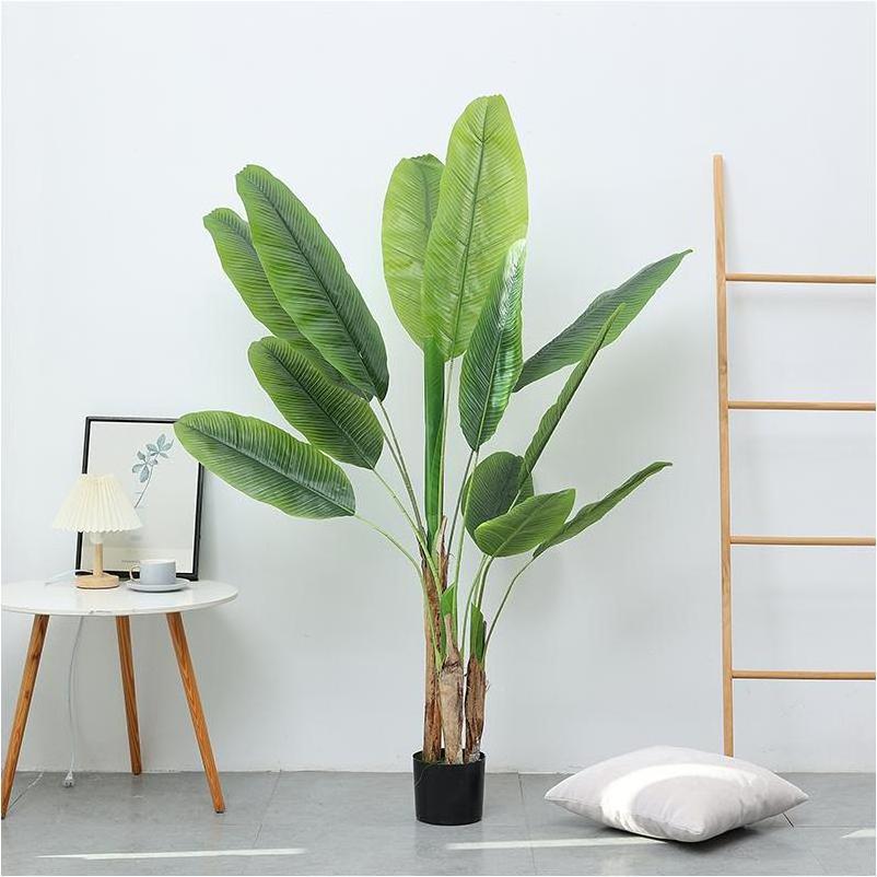 Artificial Plant arbol artificial cerezo Bamboo Leaves And Flowers Indoor Plastic Bonsai Tree Artificial Cactus Plants