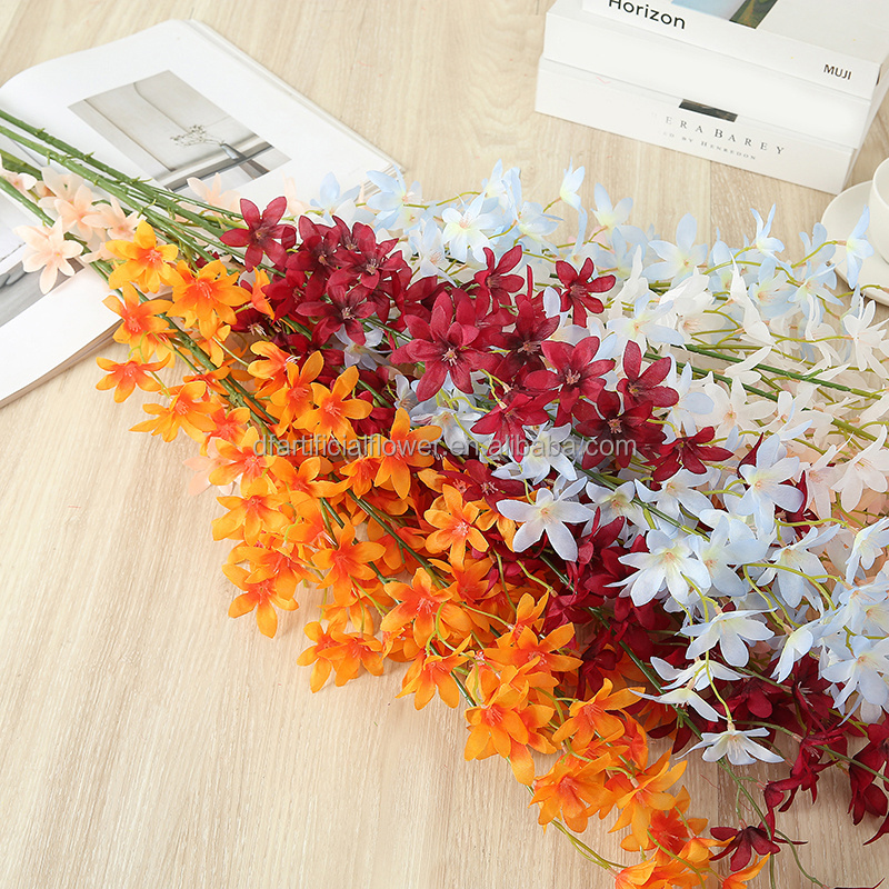 H111 Encrypted dancing orchid home decora wedding ceiling artificial flower Artificial Oncidium hybridum Colored Decorative