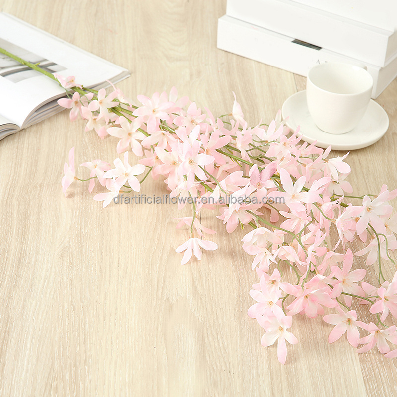 H111 Encrypted dancing orchid home decora wedding ceiling artificial flower Artificial Oncidium hybridum Colored Decorative