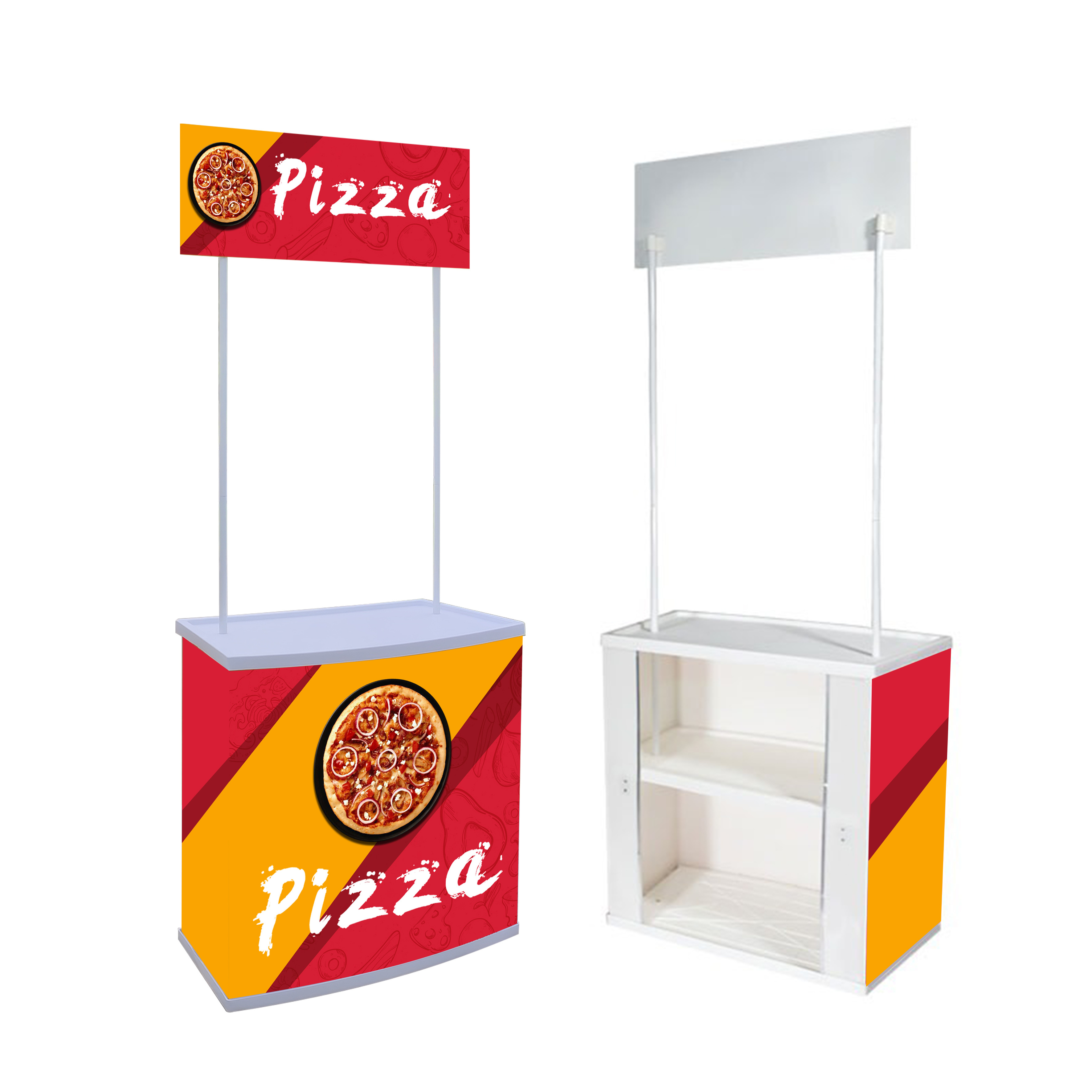 Portable Promotion Counter Table Foldable Booth Kiosk  Good Selling Trade Show Display Banner Stand