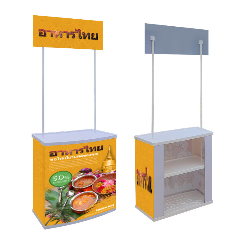 Advertising promotion desk Portable plastic Collapsible Promotion Counter advertising booth