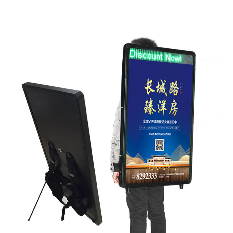 Newly Light Boxes Equipment Outdoor Walking Advertising Billboard Advertising LED Backpack Billboard