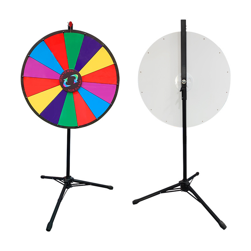 Dual-Use Table Top & Floor-Standing Spinning Prize Wheel for Advertising & Lucky Draw