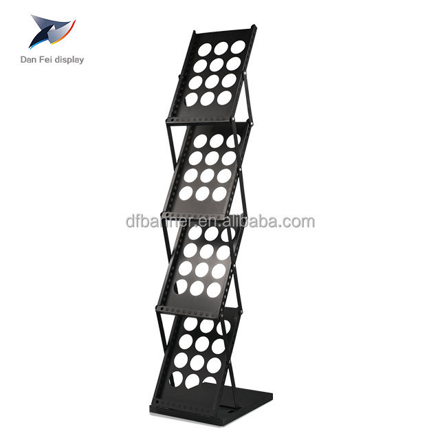 Hot selling Folding Metal /Aluminium racks/Brochure Holder/Magazine Display stand