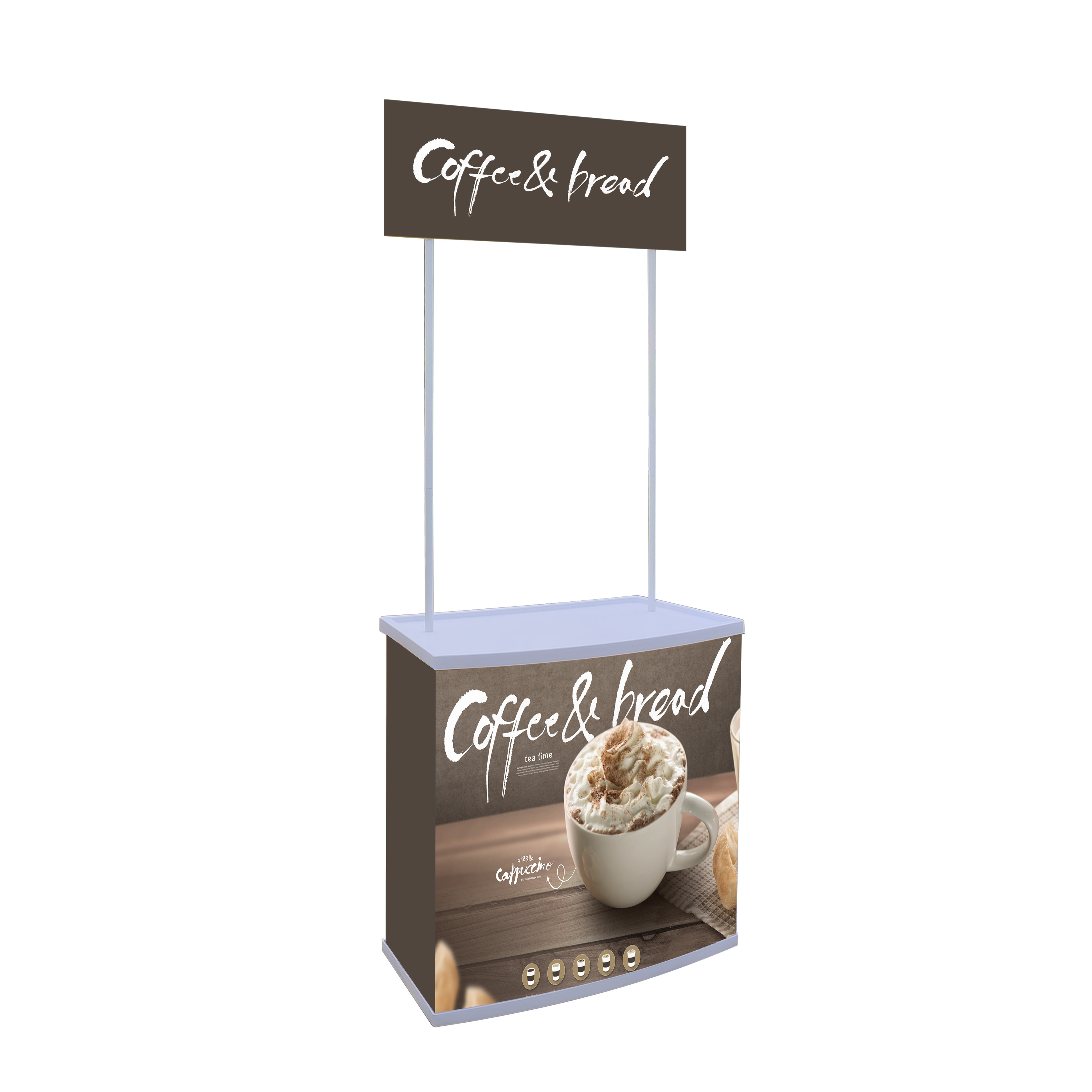 Supermarket Advertising Promotion High Quality Customized Printed Promotion Table Counter PP/ABS Display Stand