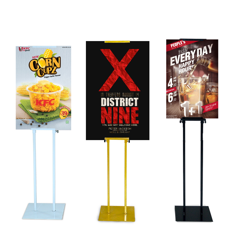 Poster Stand for Display Pedestal Sign Stand Adjustable Floor Standing Sign Holder