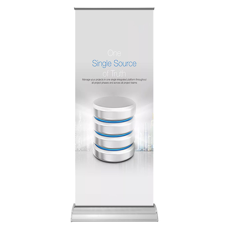 Custom Roller Banner Stand Wide Base Pull Up Banner Advertising Roll Up  Stand Retractable Banner Stand