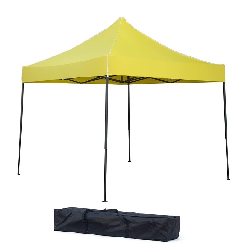 Superior Aluminum Folding Tent Gazebo Easy to Set Up Tent Canopy with Black Oxford Fabric