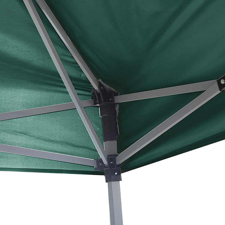 Superior Aluminum Folding Tent Gazebo Easy to Set Up Tent Canopy with Black Oxford Fabric