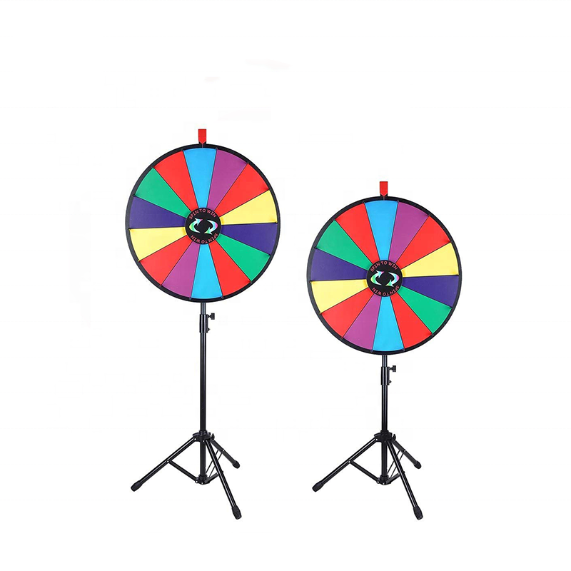 Indoor Advertising Black Lucky Spinning Prize Wheel for Promotion Event