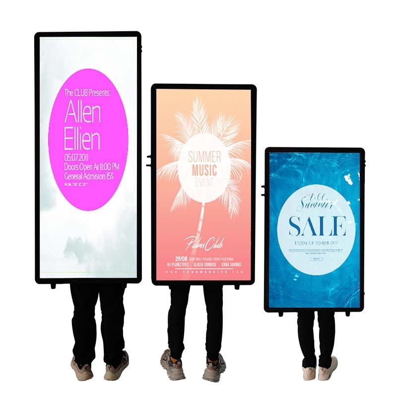 New Digital Programmable LED backpack light box advertising portable walking billboard display screen