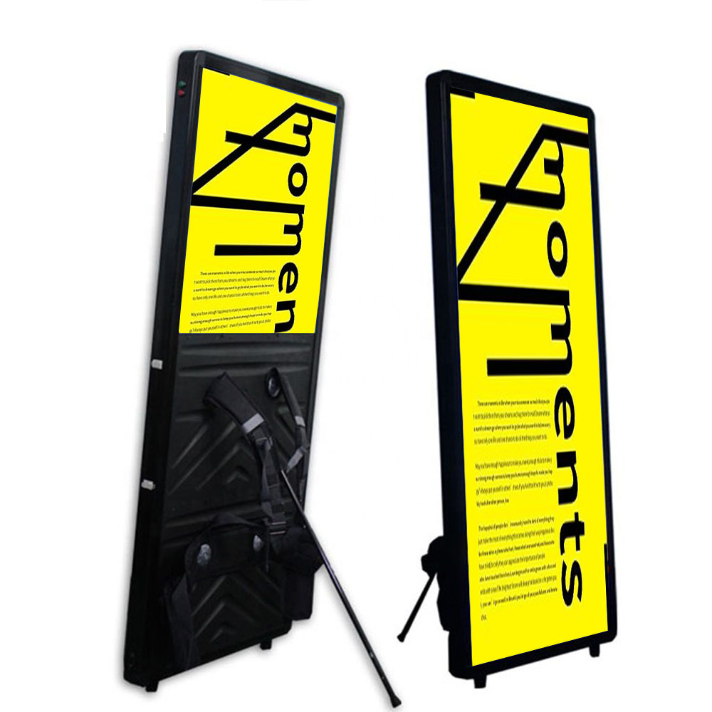 New Digital Programmable LED backpack light box advertising portable walking billboard display screen